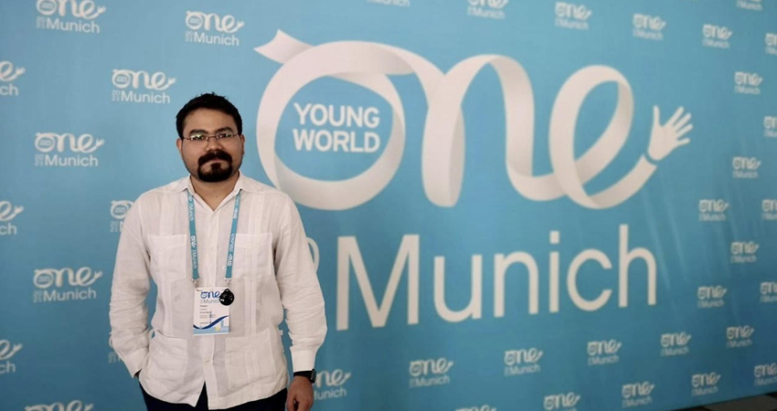 Pedro Fonseca es uno de los 50 jóvenes alrededor del mundo elegido como Embajador de Paz por One Young World. Foto: Cortesía/Radio ABC Stereo