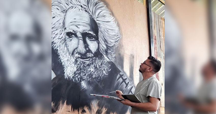 La obra es realizada por Arvin Ariel Hidalgo. Foto: Cortesía/Radio ABC Stereo