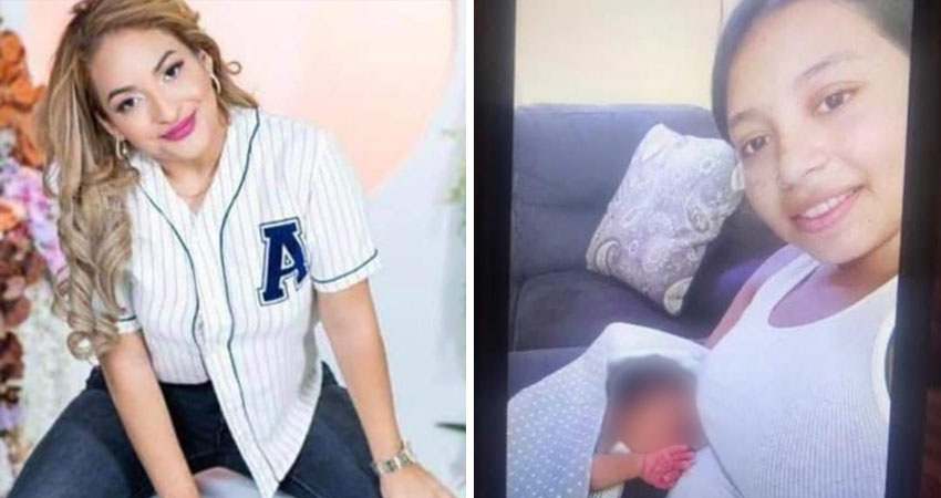 Erika Jazmín Manzanares (a la izquierda) señalada de los asesinatos de la nicaragüense Iris Judith Zeledón y su bebé (a la derecha). Foto: Cortesía/Radio ABC Stereo