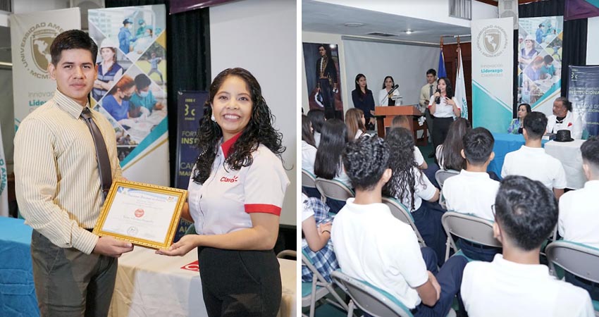 Claro recibe galardón “Gestores de Excelencia Nacional Oro 2023”. Foto: Cortesía/Claro Nicaragua