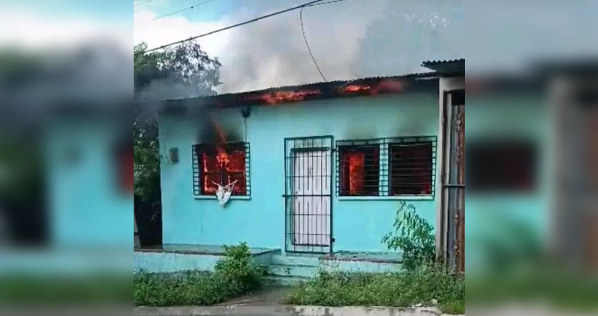 Todos los enseres de la vivienda fueron consumidos por las llamas. Foto: Cortesía/Radio ABC Stereo