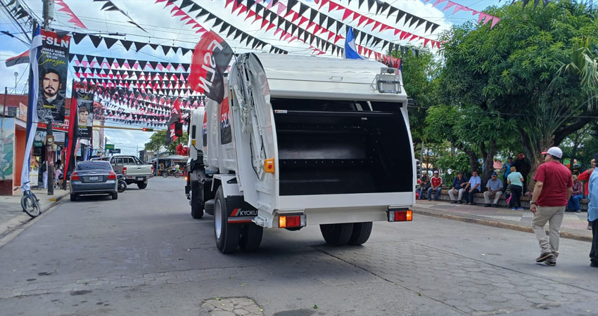 Camión recolector de basura para Estelí. Foto: Cortesía/Radio ABC Stereo