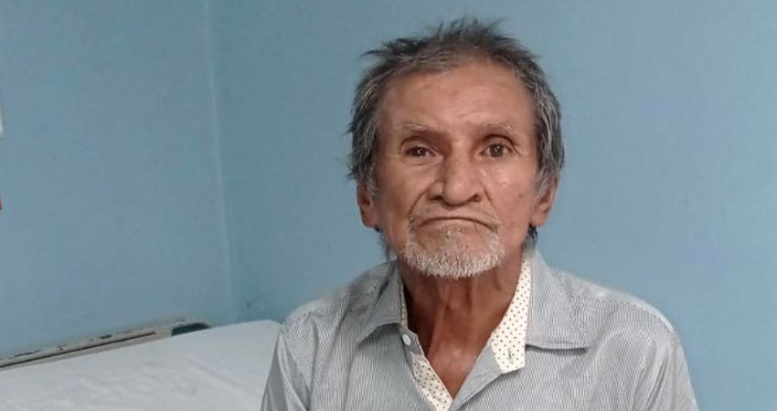 Buscan a familiares de anciano que se encuentra en el Hospital San Juan de Dios