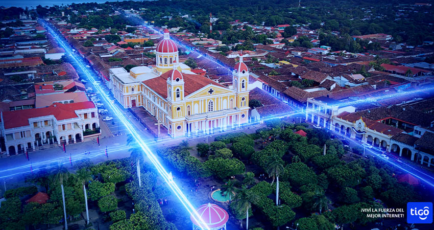 Granada ahora está conectada con el internet más rápido de Tigo Hogar. Foto: Tigo Nicaragua