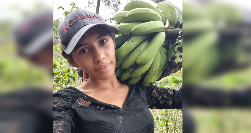 Nelda Rizo, campesina y creadora de contenido. Foto: Cortesía/Redes Sociales