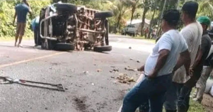 Accidente de tránsito en La Dalia, Matagalpa. Foto: Cortesía/Radio ABC Stereo