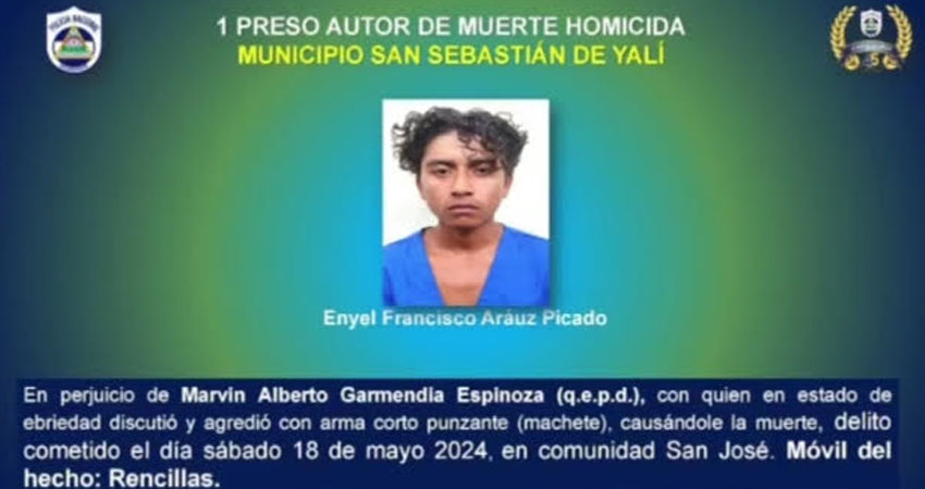 Engel Francisco Arauz Picado, acusado de homicidio. Foto: Cortesía/Radio ABC Stereo
