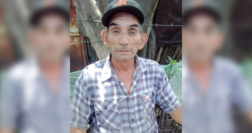 Don Pedro González en la comunidad El Rosario, Pueblo Nuevo, Estelí. Foto: Cortesía/Radio ABC Stereo