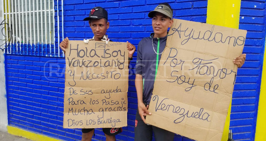 Ambos venezolanos se volvieron amigos al llegar a Nicaragua y ahora luchan juntos por llegar a EE.UU. Foto: Cortesía/Radio ABC Stereo