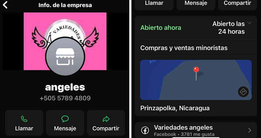 Contacto de falsa tienda en línea. Foto: Cortesía / Radio ABC Stereo