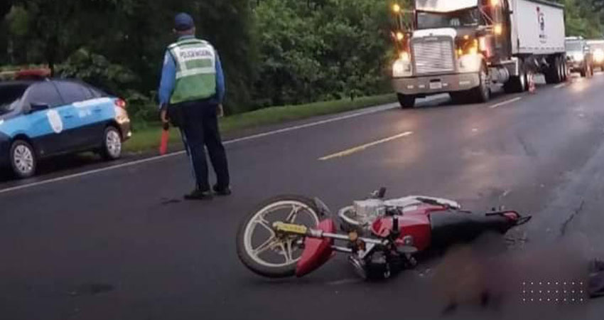 Motociclista muere en Posoltega. Foto: Cortesía/Radio ABC Stereo