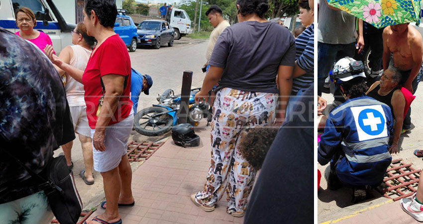 Un repartidor colisionó contra músico esteliano. Foto: Redes sociales/Radio ABC Stereo
