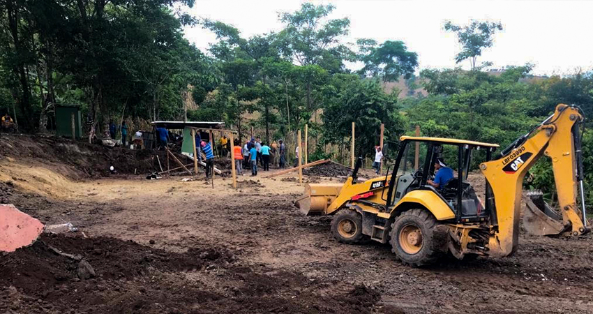 La construcción se ejecuta en la comunidad El Chamorro 3. Foto: Cortesía/Radio ABC Stereo