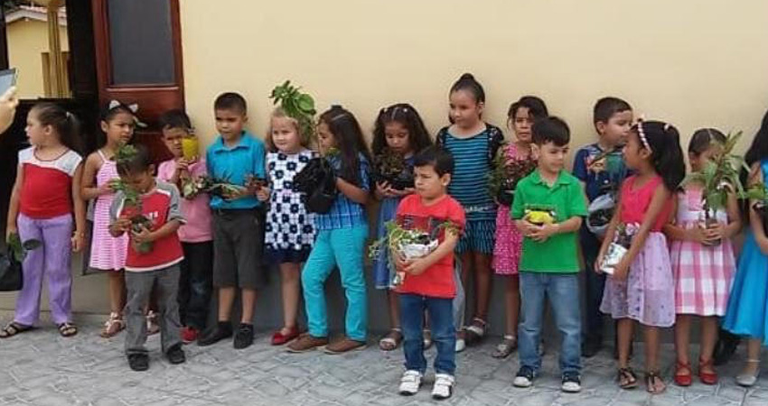 Los niños se unieron a los retos. Foto: Cortesía