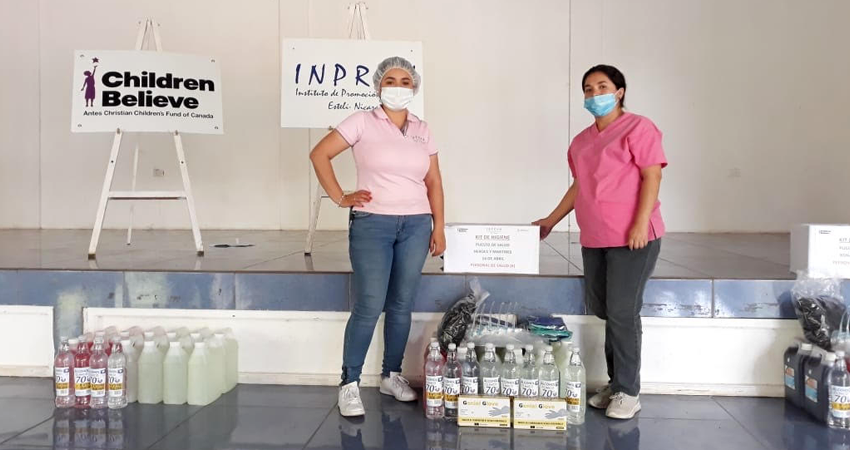 INPRHU Estelí entregó el donativo con apoyo de Children Believe. Foto: Famnuel Úbeda/Radio ABC Stereo