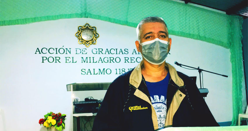Pastor Elías Orozco, sobreviviente de Covid-19. Foto: Alba Nubia Lira/Radio ABC Stereo