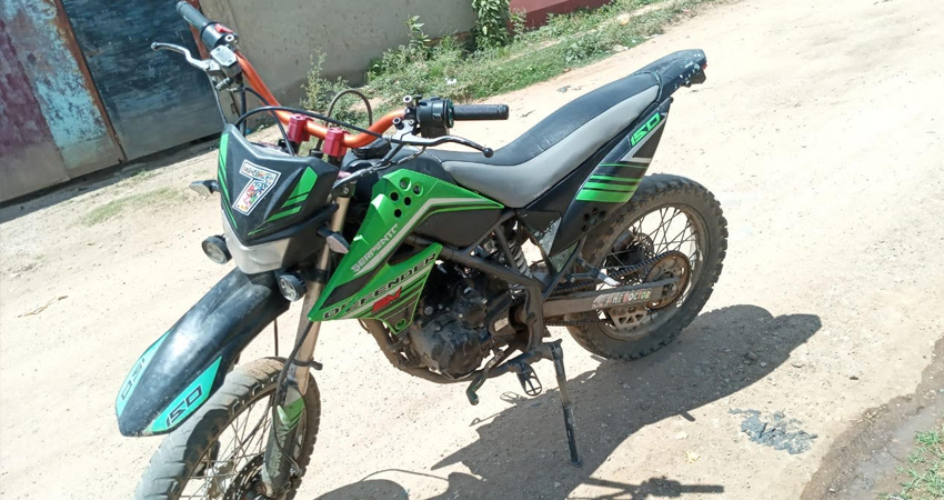 Moto robada en Ocotal. Foto: Cortesía/Radio ABC Stereo