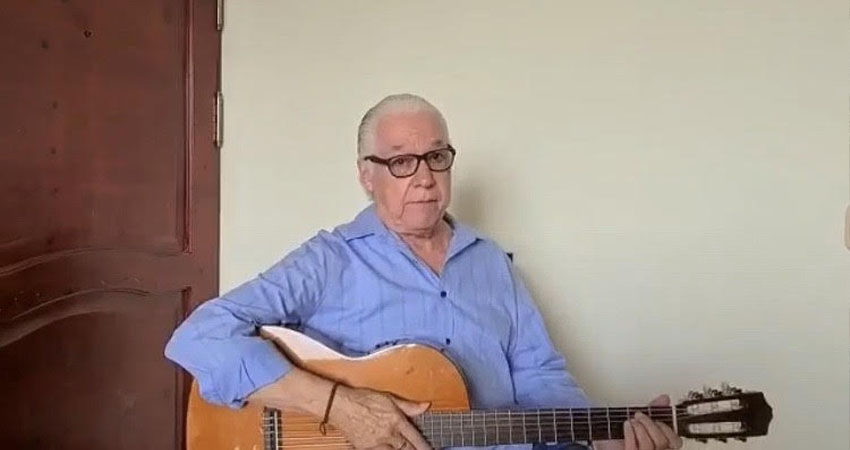 Luis Enrique Mejía Godoy, cantautor nicaragüense. Foto: Captura de pantalla/Radio ABC Stereo