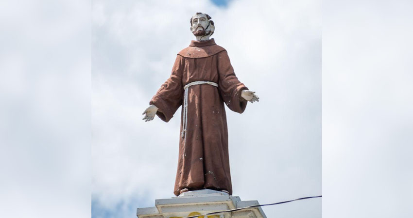 El monumento San Francisco de Asís, está ubicado en el barrio Ramón Augusto López. Foto: Cortesía/Radio ABC Stereo