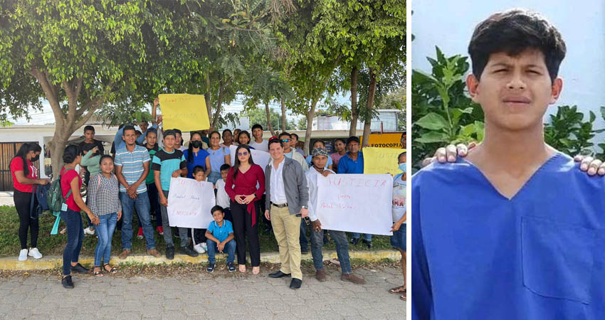 Familiares y amigos de Audiel Pérez se congregaron para pedir justicia y exigir su libertad. Foto: Cortesía/Radio ABC Stereo