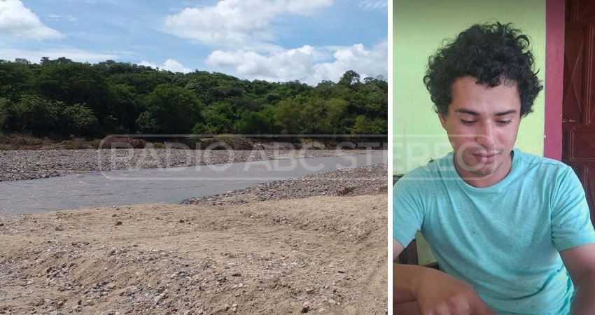 Lester Natanael López, de 28 años, se hundió en La Poza La Lodosa. Foto: Marvin Gadea/Radio ABC Stereo