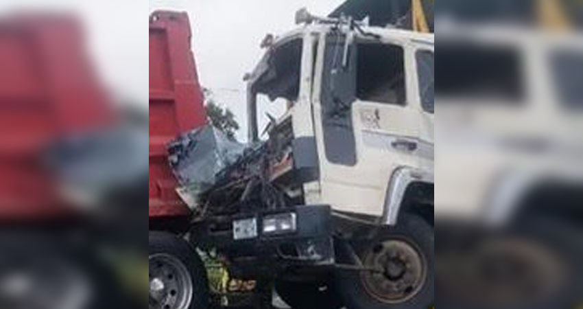 Colisión entre camiones deja una persona fallecida en Matagalpa. Foto: Cortesía/Radio ABC Stereo