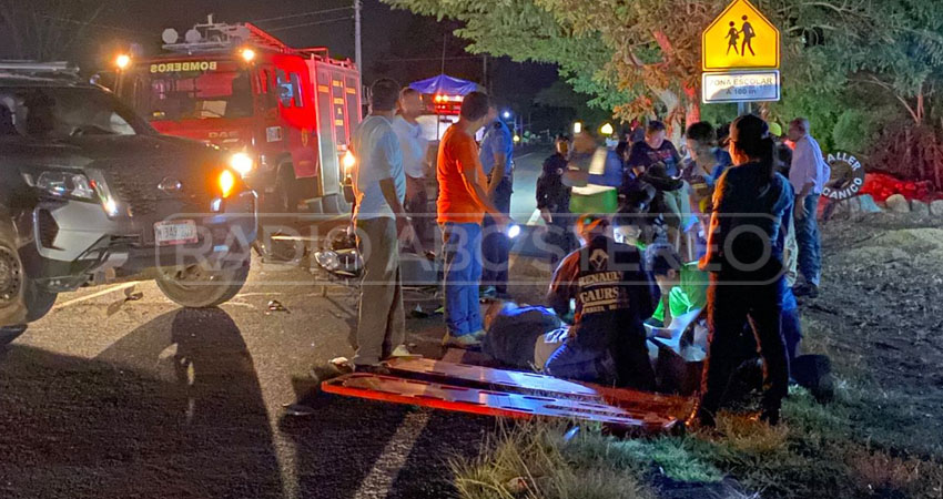 Motociclista pierde su pierna izquierda en accidente. Foto: Cortesía/Radio ABC Stereo