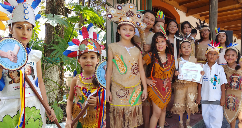 Los niños vistieron trajes alusivos al día. Foto: Radio ABC Stereo