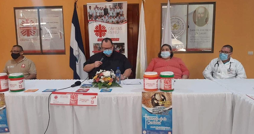 Cáritas Estelí invitó a la población a colaborar. Foto: Juan Fco. Dávila/Radio ABC Stereo