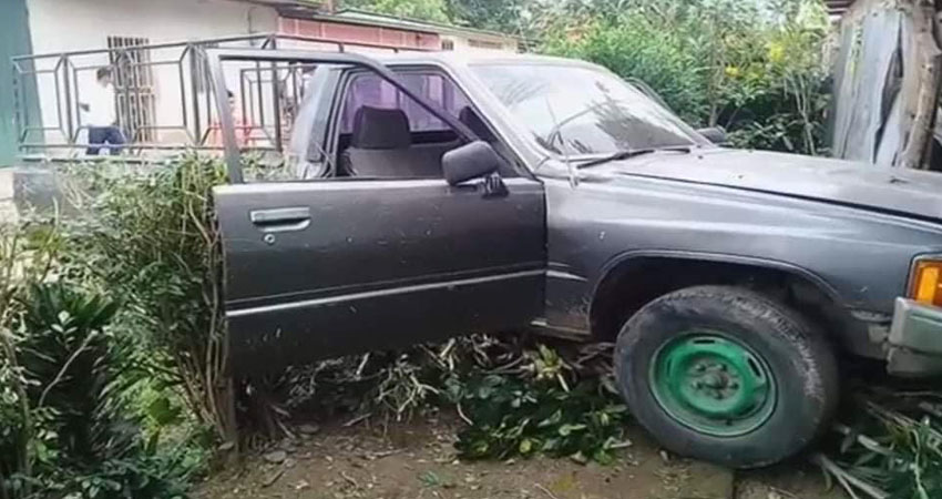 Horas después el conductor fue detenido. Foto: Cortesía