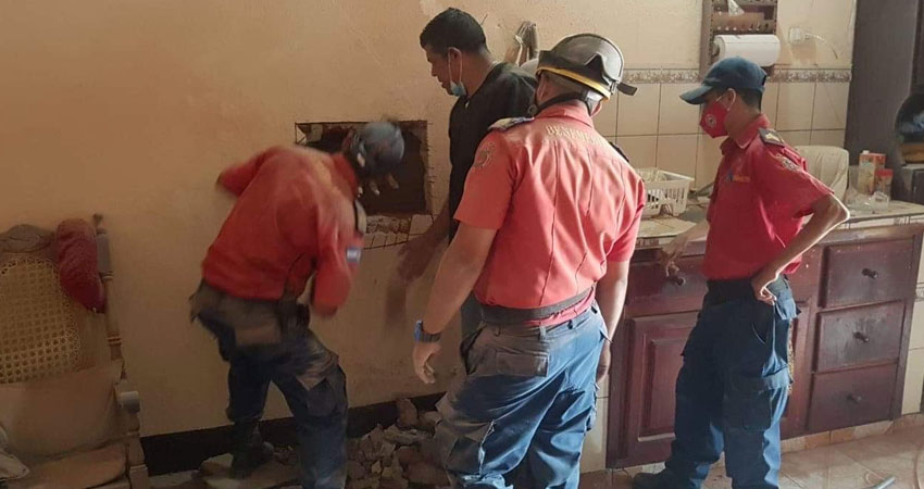 Un perro y un gato fueron rescatados en los últimos días por los bomberos voluntarios de Estelí. Foto: Juan Fco. Dávila/Radio ABC Stereo