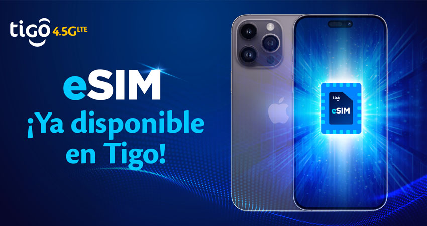 Tigo Nicaragua como parte de su compromiso por brindar a sus clientes más y mejores beneficios tecnológicos, pone a su disposición la nueva tecnología eSIM.