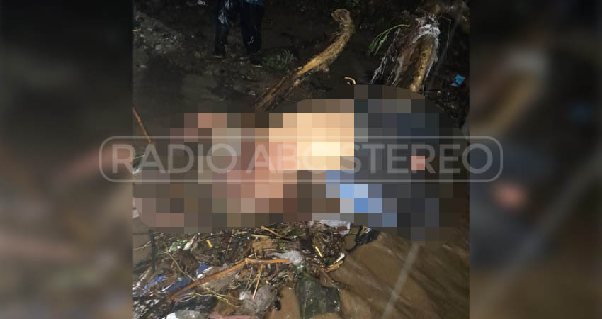 El fallecido intentó cruzar una quebrada y fue arrastrado por la corriente.Foto: Cortesía/Radio ABC Noticias