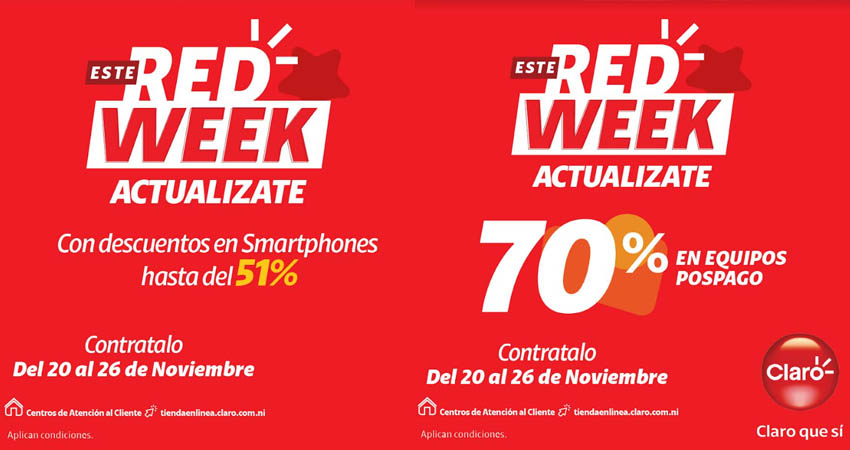 Actualízate en este Red Week con Claro