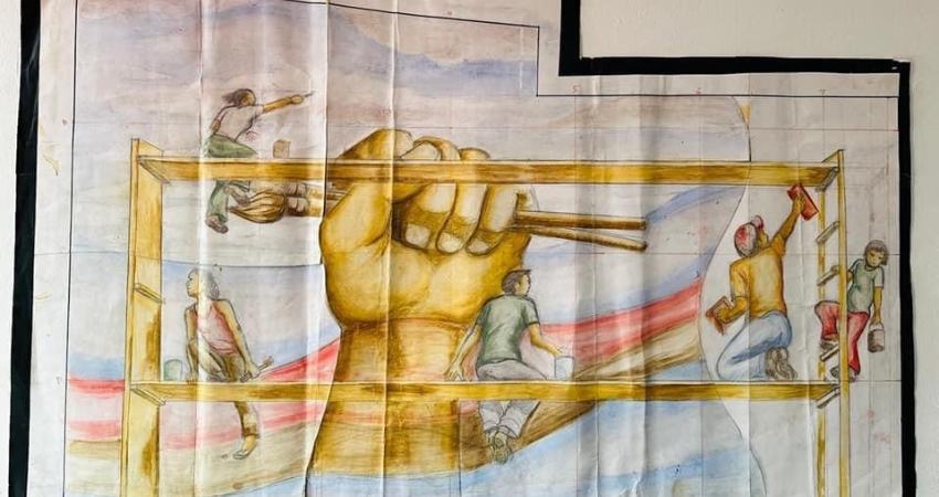 FUNARTE es uno de los pioneros en el arte del muralismo en Estelí. Foto: Alcaldía de Estelí