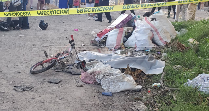El niño murió arrollado por las llantas traseras del camión. Foto: José Enrique Ortega/Radio ABC Stereo