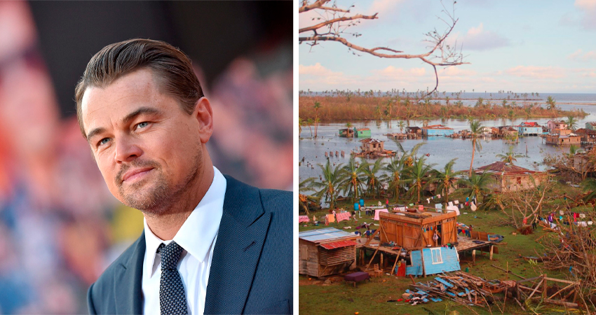 Leonardo Dicaprio compartió en su cuenta de Instagram una foto de las afectaciones causadas por Eta y Iota. Foto: Instagram