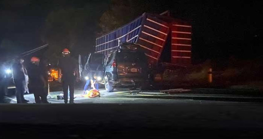 El accidente ocurrió en el kilómetro 112, carretera a León. Foto : Cortesía / Radio ABC Stereo