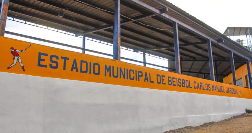 Estadio de Béisbol Municipal Carlos Manuel Jarquín, ubicado en Ocotal, Nueva Segovia. Foto: Alcaldía Municipal de Ocotal