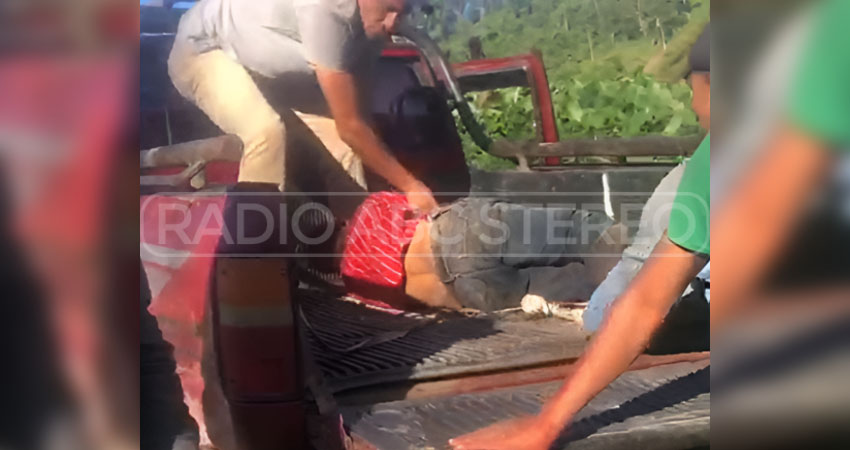 Pobladores auxiliaron a la víctima. Foto: Cortesía/Radio ABC Stereo