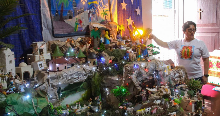En el concurso de pesebres se evaluó autenticidad, mensaje de fe, detalles artesanales y tradición. Foto: Alcaldía de Ocotal