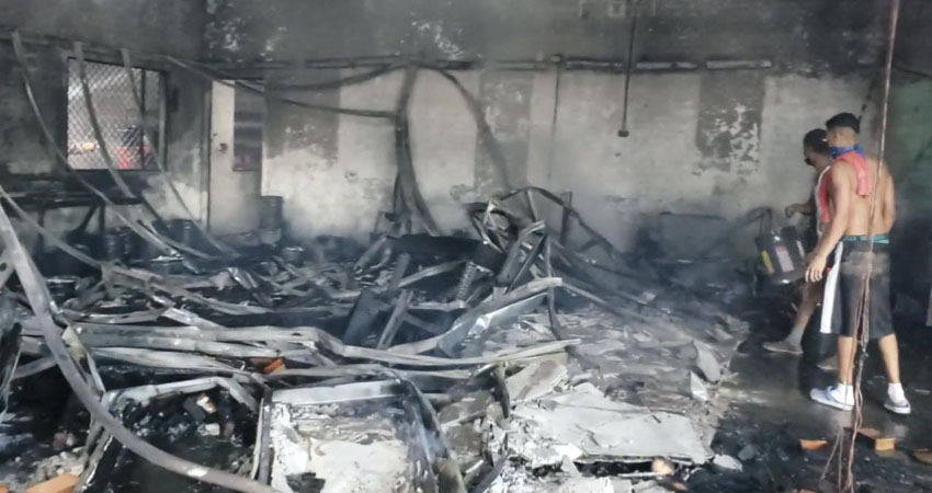 Trabajadores resultan afectados por incendio