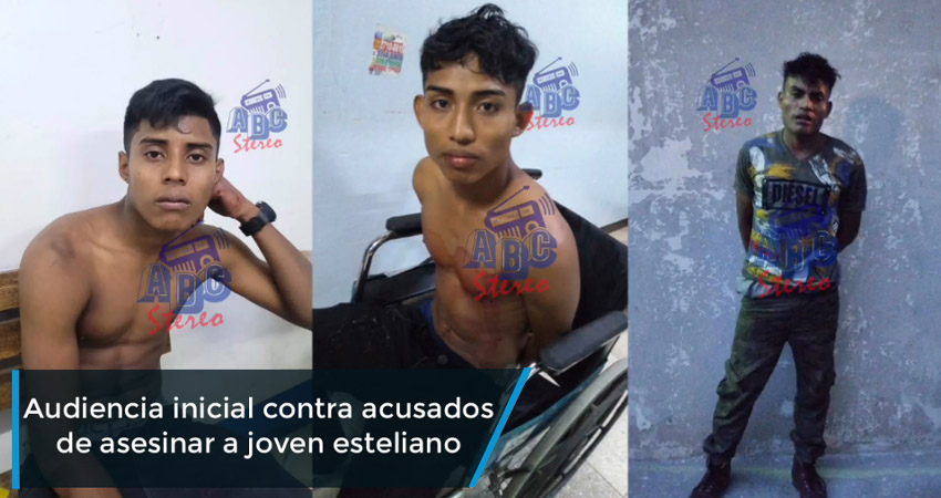 Audiencia inicial contra acusados de asesinar a joven esteliano