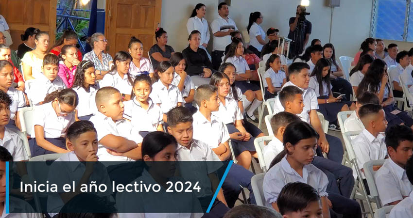 Cientos de estudiantes en Estelí, inician su año lectivo 2024