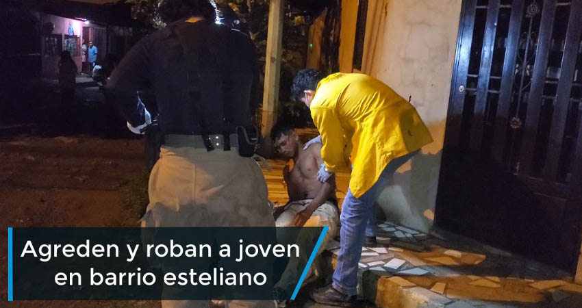 Agreden y roban a joven en barrio esteliano