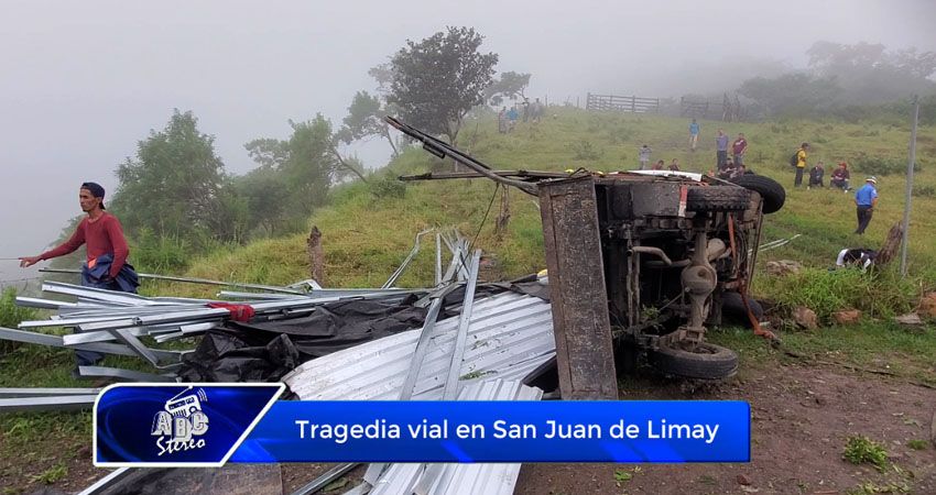 Hombre fallece tras vuelco de un camioncito, en San Juan de Limay