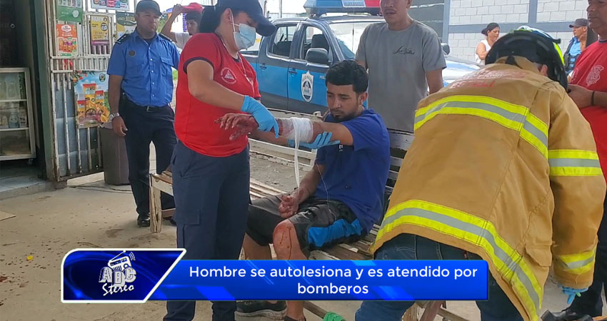 Hombre se autolesiona cuando ingería licor en barrio esteliano