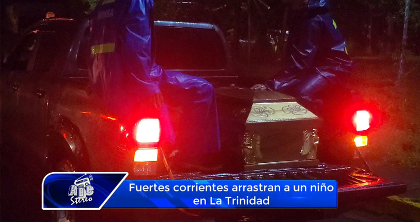 Fuertes corrientes arrastran a un niño en La Trinidad