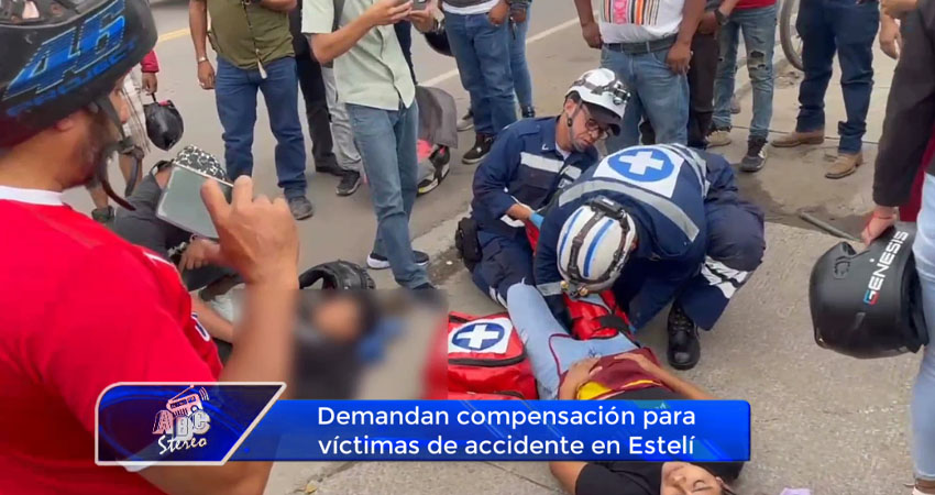 Demandan compensación para víctimas de accidente en Estelí