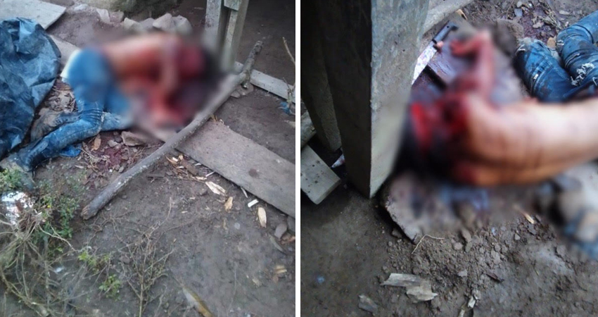 El cuerpo de Elvin Cruz fue encontrado enterrado. Foto: Cortesía